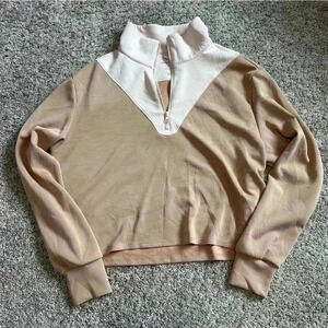 Sincerely Jules Two-Tone Beige and Cream Jacket